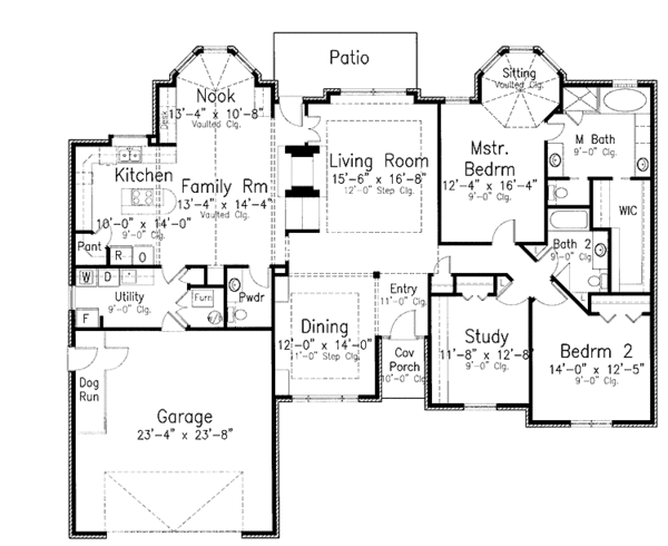 Home Plan - Country Floor Plan - Main Floor Plan #52-264
