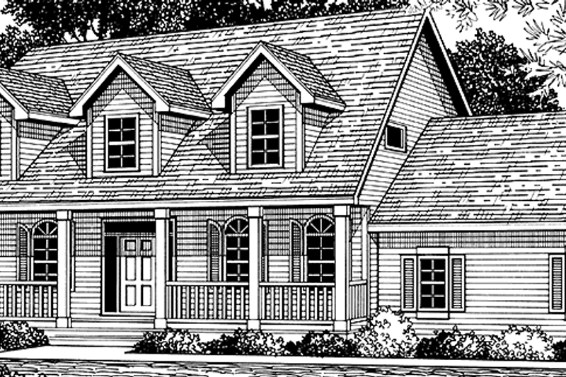 Home Plan - Country Exterior - Front Elevation Plan #981-38