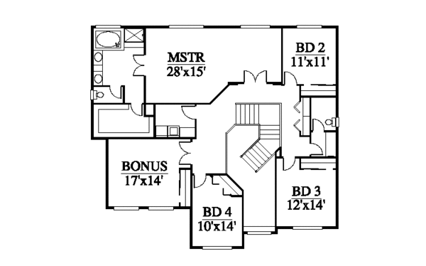 House Design - Contemporary Floor Plan - Upper Floor Plan #951-5