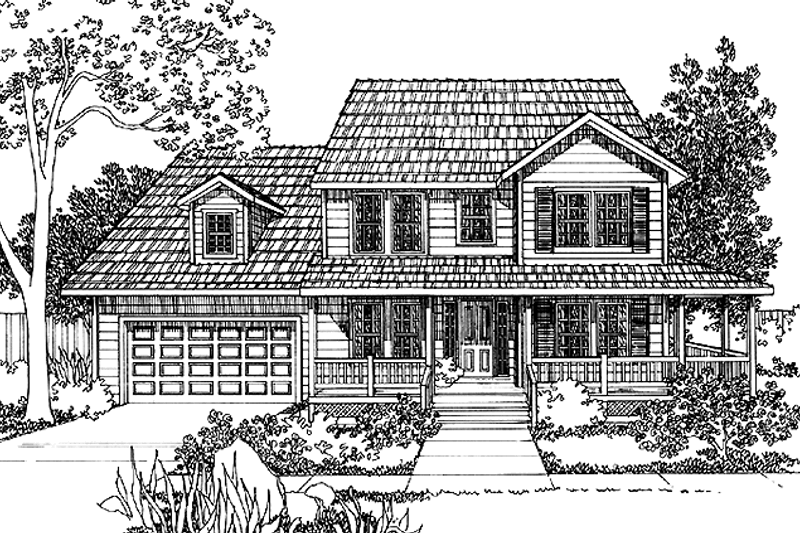 Dream House Plan - Country Exterior - Front Elevation Plan #997-20