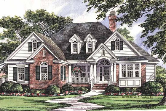 Exterior - Front Elevation 3 for Traditional House Plan #929-708 - 4 bed, 2 bath