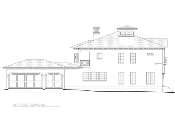 Exterior - Other Elevation for Colonial House Plan #119-478 - 4 bed, 3 bath