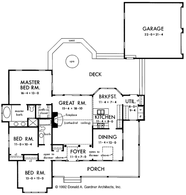 Country Floor Plan - Main Floor Plan #929-157
