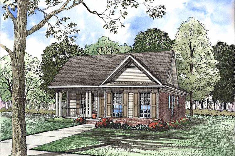 Dream House Plan - Country Exterior - Front Elevation Plan #17-3209