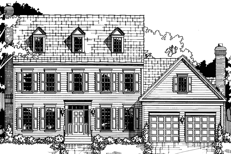 Home Plan - Classical Exterior - Front Elevation Plan #953-28