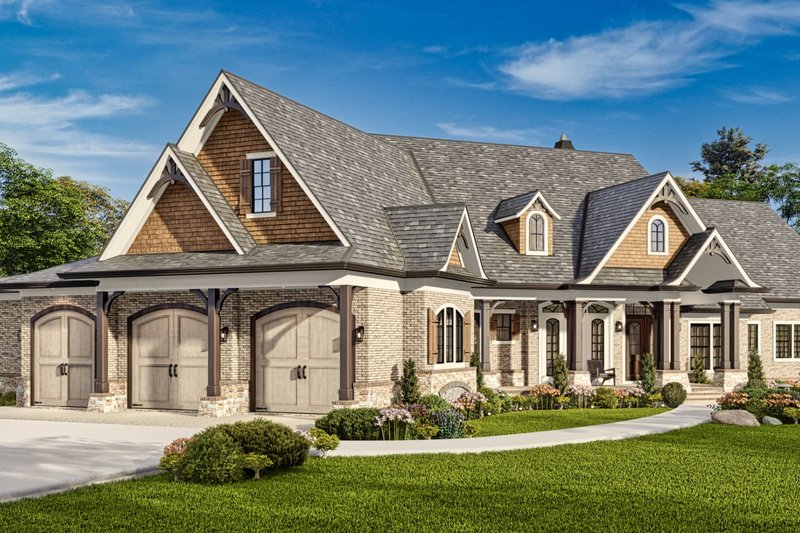 House Blueprint - Exterior - Other Elevation for Modern House Plan #54-580 - 3 bed, 3 bath
