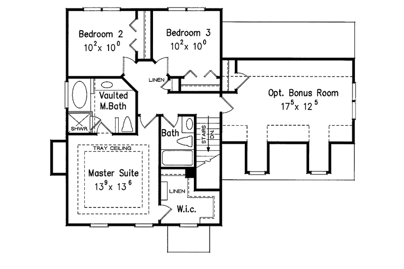 Home Plan - Floor Plan - Upper Floor for Classical House Plan #927-712 - 3 bed, 2.5 bath