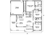 Cabin Style House Plan - 3 Beds 2 Baths 1808 Sq/Ft Plan #124-854 