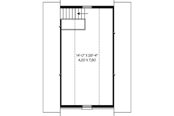 Floor Plan - Upper Floor House Plan #23-2454, 0 bath