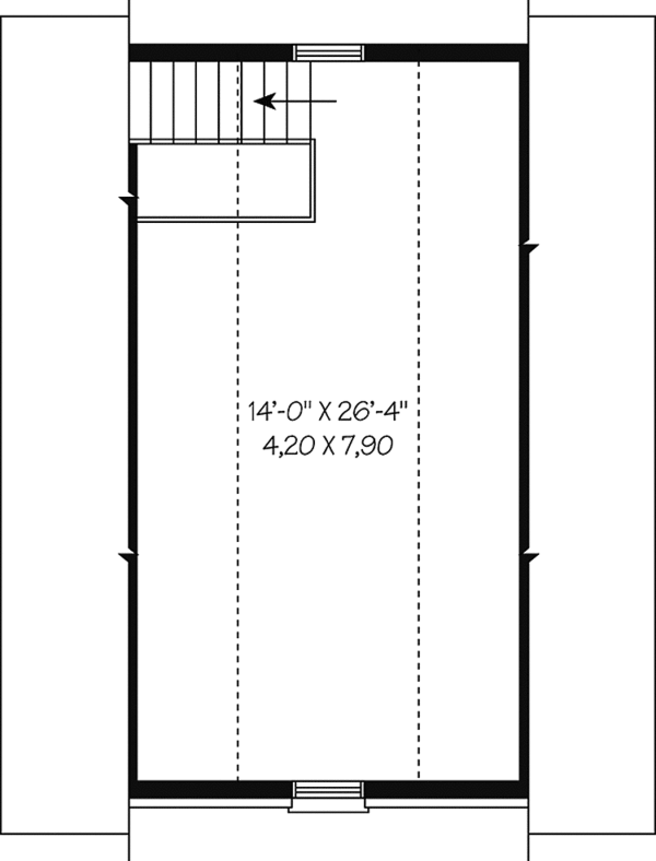 Architectural House Design - Floor Plan - Upper Floor Plan #23-2454