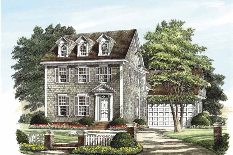 Home Plan - Classical Exterior - Front Elevation Plan #137-318