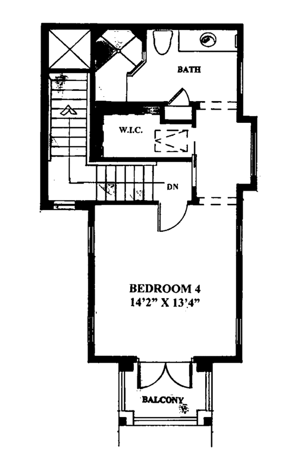 Dream House Plan - Mediterranean Floor Plan - Upper Floor Plan #1017-58