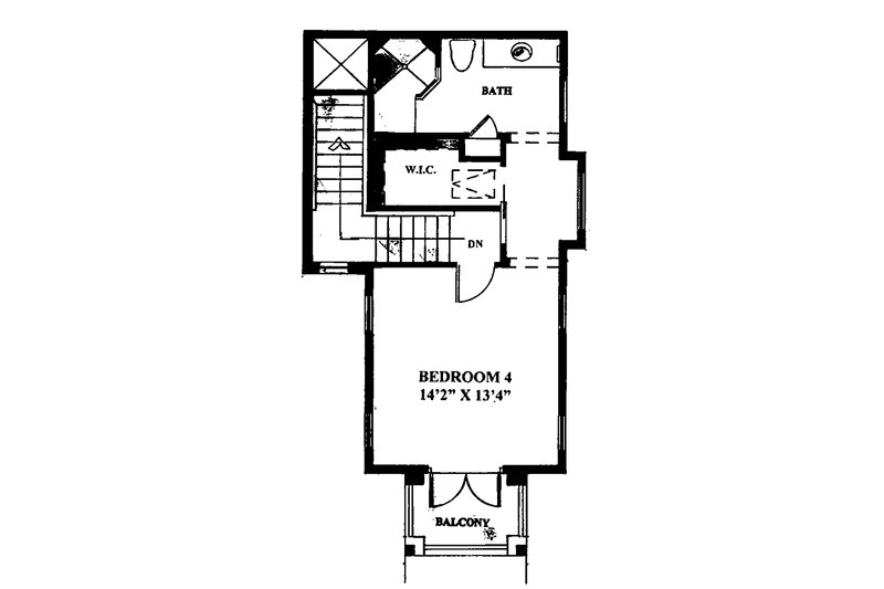 Dream House Plan - Floor Plan - Upper Floor for Mediterranean House Plan #1017-58 - 4 bed, 4.5 bath