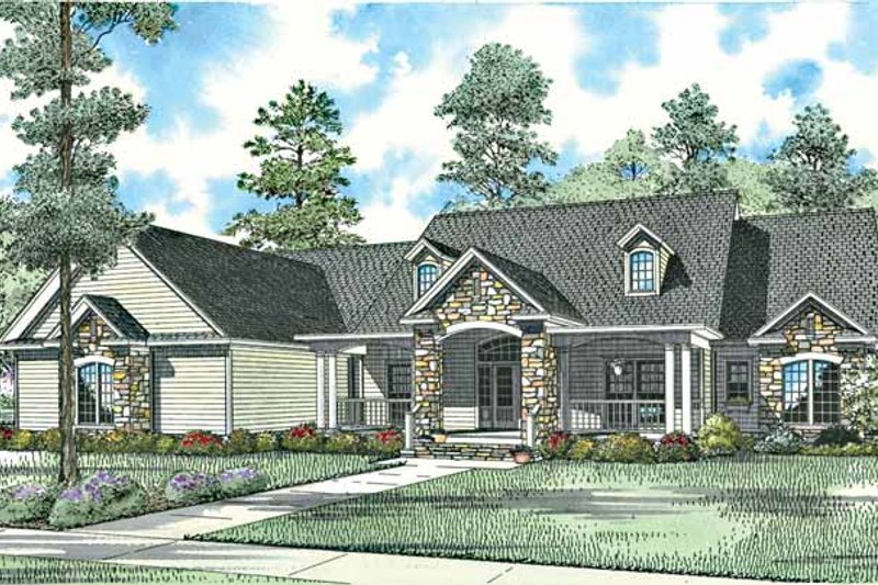 Home Plan - Craftsman Exterior - Front Elevation Plan #17-2771