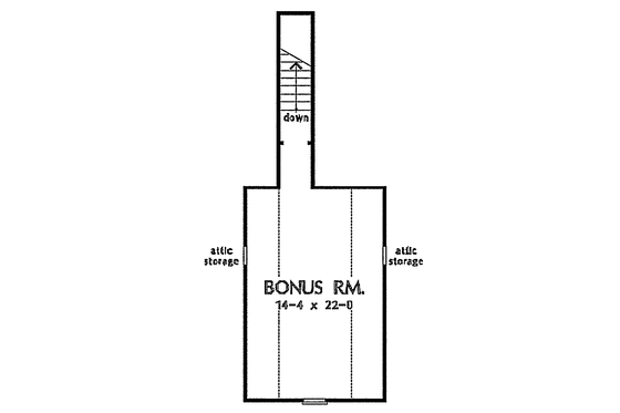 Floor Plan - Other Floor for Ranch House Plan #929-603 - 3 bed, 2 bath