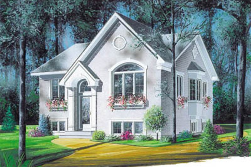 House Plan Design - European Exterior - Front Elevation Plan #23-1014