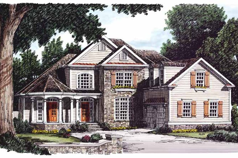 Architectural House Design - Country Exterior - Front Elevation Plan #927-660