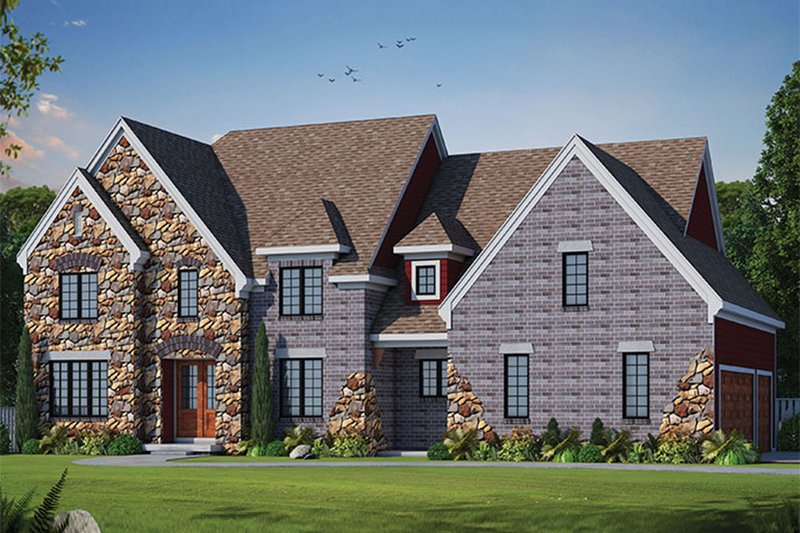 Home Plan - European Exterior - Front Elevation Plan #20-2247