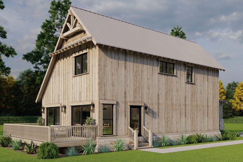 Architectural House Design - Exterior - Other Elevation 3 for Craftsman House Plan #923-81 - 3 bed, 2 bath