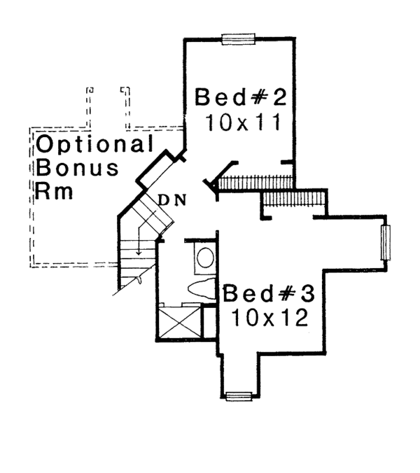 Dream House Plan - Country Floor Plan - Upper Floor Plan #310-1002