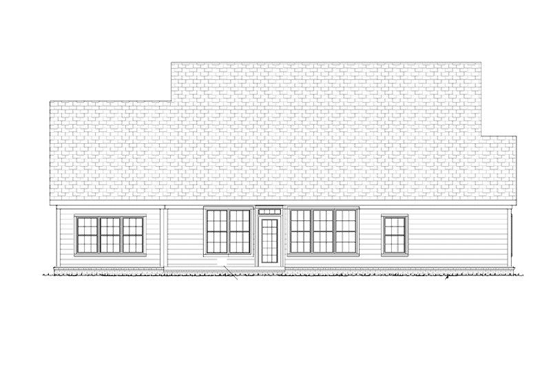 Dream House Plan - Exterior - Rear Elevation for Craftsman House Plan #513-2104 - 3 bed, 2.5 bath