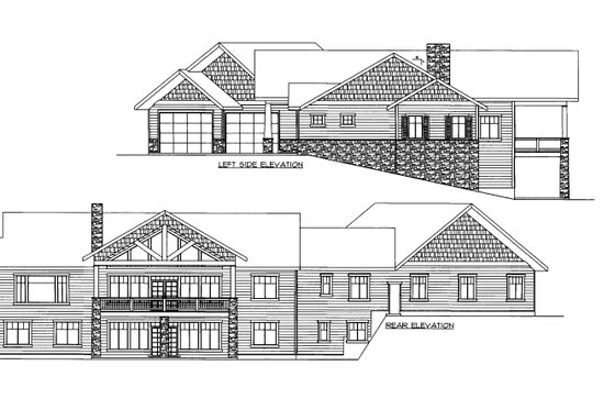 Exterior - Other Elevation for Craftsman House Plan #117-968 - 7 bed, 4.5 bath
