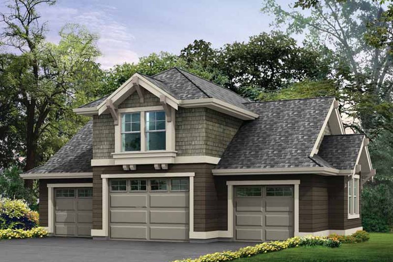 Dream House Plan - Exterior - Front Elevation 3 for Craftsman House Plan #132-285, 0 bath