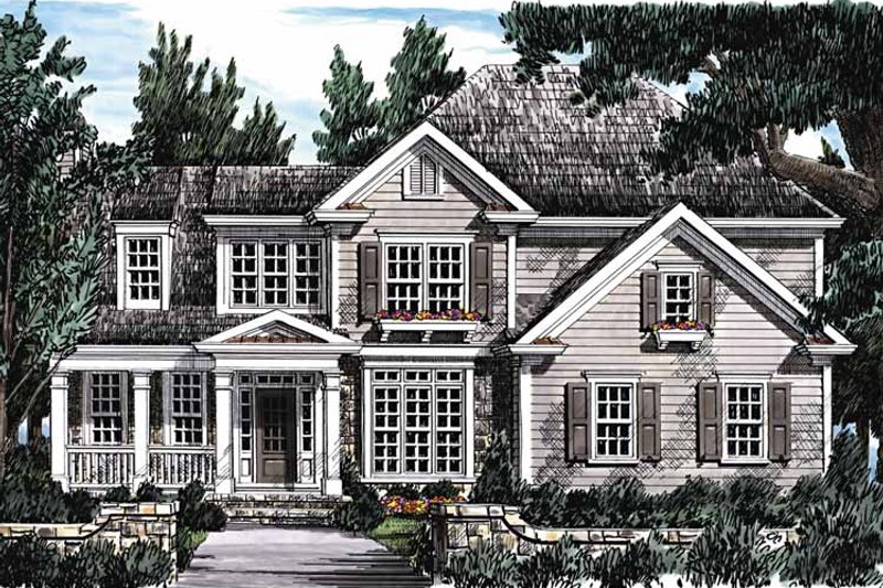 Dream House Plan - Exterior - Front Elevation 8 for Classical House Plan #927-655 - 4 bed, 3 bath
