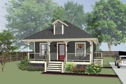 Cottage Style House Plan - 3 Beds 2 Baths 1056 Sq/Ft Plan #79-127 