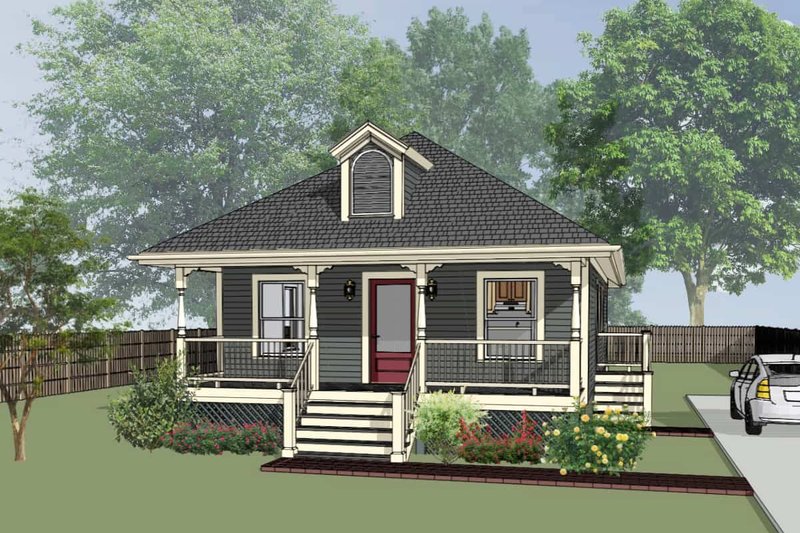 Home Plan - Cottage Exterior - Front Elevation Plan #79-127