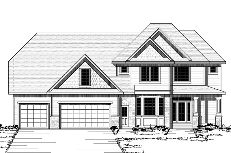 Dream House Plan - Exterior - Front Elevation 3 for Traditional House Plan #51-660 - 3 bed, 2.5 bath