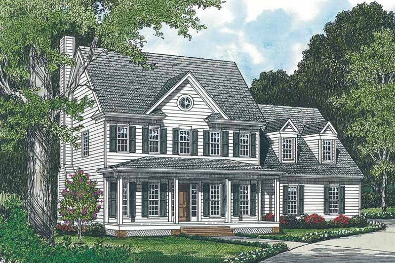 Dream House Plan - Classical Exterior - Front Elevation Plan #453-129