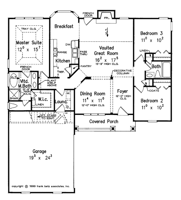 Dream House Plan - Country Floor Plan - Main Floor Plan #927-560