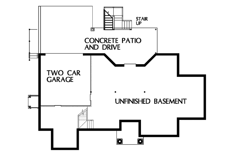 Home Plan - Floor Plan - Lower Floor for Country House Plan #999-4 - 3 bed, 2.5 bath