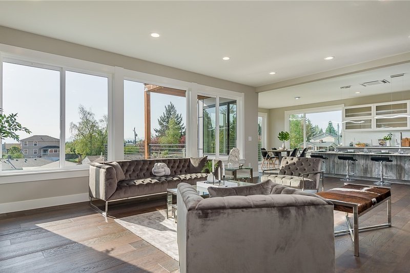 Architectural House Design - Interior - Family Room 1 for Modern House Plan #1066-67 - 4 bed, 3.5 bath