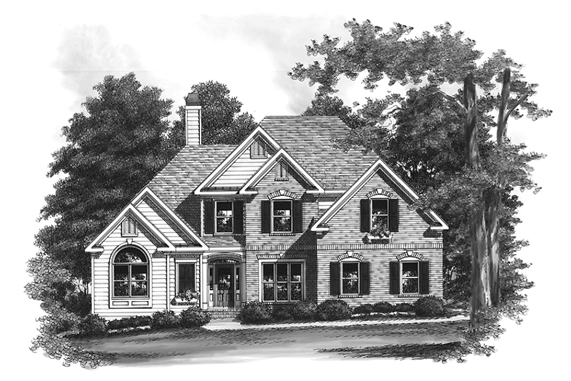 Home Plan - Exterior - Front Elevation 3 for Traditional House Plan #927-701 - 4 bed, 3 bath