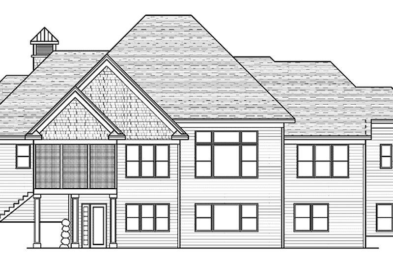 Home Plan - Exterior - Rear Elevation for Traditional House Plan #51-680 - 4 bed, 3.5 bath