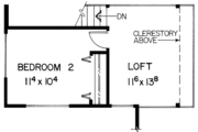 Contemporary Style House Plan - 2 Beds 2 Baths 1372 Sq/Ft Plan #60-684 