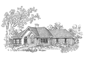 Ranch Exterior - Front Elevation Plan #929-466
