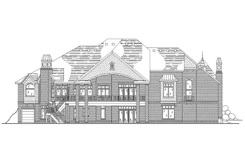 Home Plan - Exterior - Rear Elevation for Traditional House Plan #945-64 - 3 bed, 2.5 bath