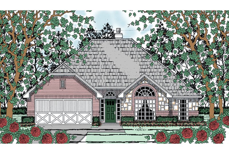 House Plan Design - Traditional Exterior - Front Elevation Plan #42-724