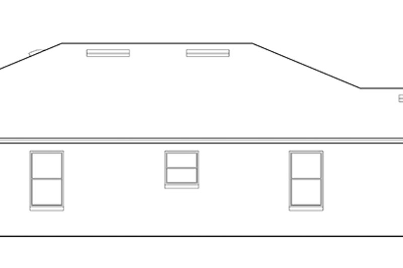 House Blueprint - Exterior - Other Elevation 1 for Mediterranean House Plan #1058-70 - 3 bed, 2 bath