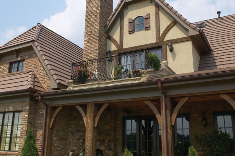 Architectural House Design - Exterior - Rear Elevation 1 for European House Plan #453-176 - 3 bed, 3.5 bath