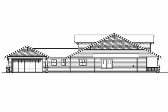 Exterior - Other Elevation for Craftsman House Plan #124-669 - 3 bed, 2.5 bath