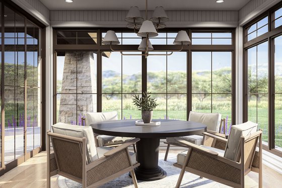 Interior - Dining Room for Ranch House Plan #455-485 - 3 bed, 2.5 bath