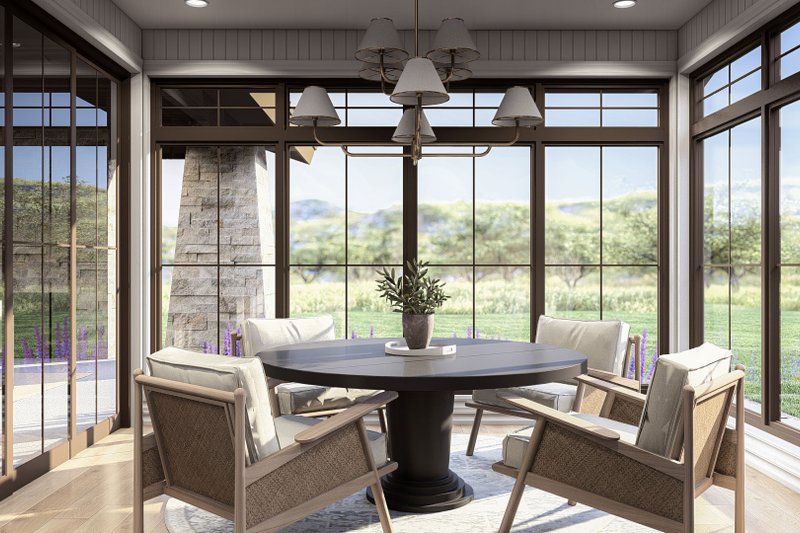 House Blueprint - Interior - Dining Room for Ranch House Plan #455-485 - 3 bed, 2.5 bath
