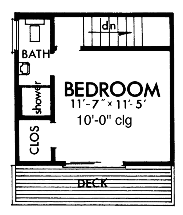 Architectural House Design - Country Floor Plan - Upper Floor Plan #320-806