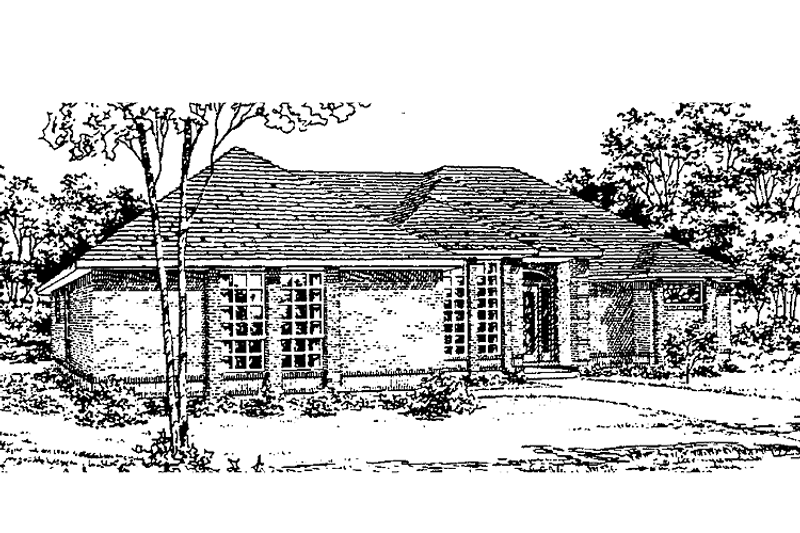 Architectural House Design - Craftsman Exterior - Front Elevation Plan #405-301