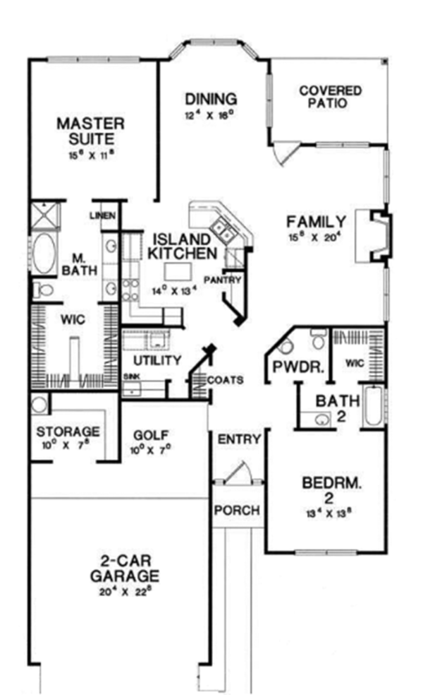 Home Plan - Floor Plan - Main Floor Plan #472-67