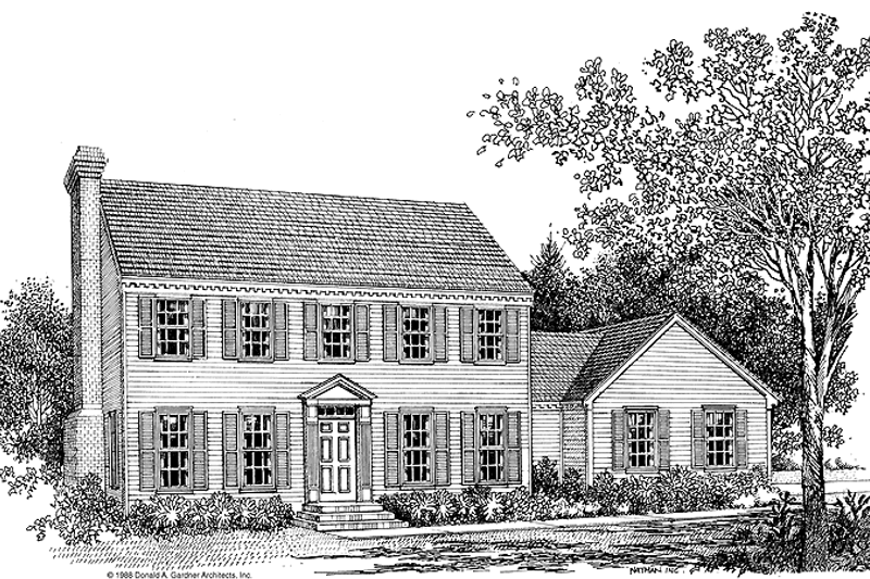 House Blueprint - Classical Exterior - Front Elevation Plan #929-162